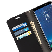 black Samsung Galaxy S8 Plus anti-radiation and RFID blocking wallet case